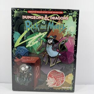 NEW/SEALED Dungeons & Dragons Vs Rick And Morty Game Tabletop
